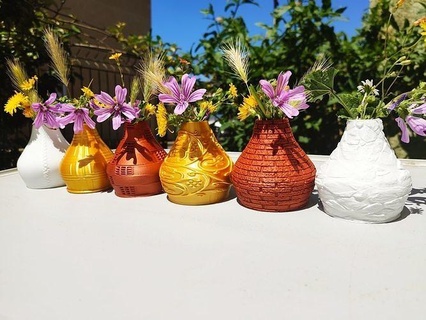 Sammlung 86 Vasen 3d drucken Vase Topf Blume Haus Haushaltswaren dekorativ Schüssel Innere Design Dekor Pflanze Busch Natur Wald 3d print model - Mito3D