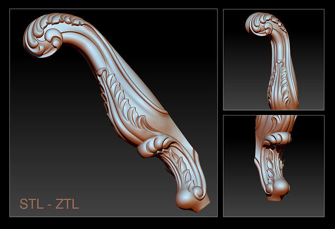 coleção pernas 3d stl modelo alívio cnc mobília perna projeto ornamental arte 3dsmax max maya zbrush artcam impressora roteador esculpido carver3d joelhos casa 3D print model - Mito3D