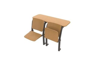college desk seat table reading wooden student education writing bookstore academy school house furniture 3d print model - Mito3D