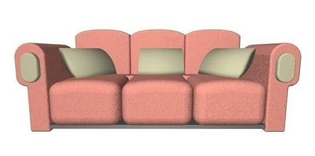 farbig Sofa Leder Möbel Komfort modern Innere Sitzplätze Leben Zimmer Halle Design Haus 3d print model - Mito3D