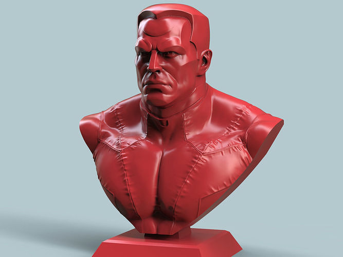 colossus bust marvel dc xmen stark hero iron man statue collectible comic cartoon super deadpool wolverine giant superman miniatures art sculptures 3D print model - Mito3D