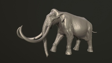 kolombiyalı mamut fil heykel hayvan nesli tükenmiş sanat heykeller 3d print model - Mito3D