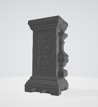 columna Arte arquitectura antiguo pedestal mármol clásico Monumento esculturas 3d print model - Mito3D
