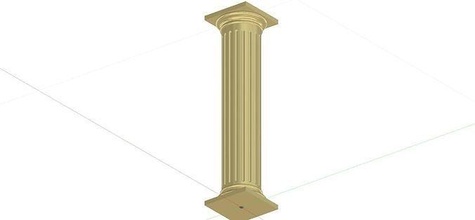 colonna ionico Torre classico architettura passatempo Fai 3d print model - Mito3D