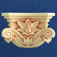 columna 3 decoración corintio capital ornamento arquitectónico arte esculturas 3d print model - Mito3D