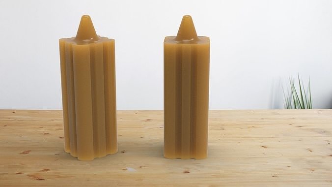 säulenförmig Kerze Silikon Schimmel Bougie 3dprint Wachs Moule Dekor druckbar Housedeco Allgemeines Haus Moldmfahren 3d DIY handgemacht Parfüm 3D print model - Mito3D