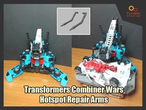 combiner wars hotspot de reparación armas los transformadores la brazos base juegos juguetes 3d print model - Mito3D