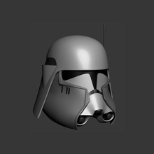 commander bacara cosplay helmet star wars clone trooper 3d print games toys 3d print model - Mito3D