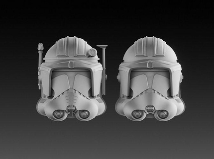 commandant cody lourd cloner soldat casques one12 one6 guerres étoiles clonewars clonetrooper blackseries Jeux jouets 3d print model - Mito3D
