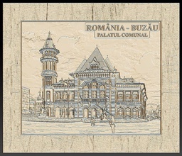 communal palace buzau romania embossing hot foil technique art emboss router engraving artcam stl model cnc printing sculpting aspire heidelberg engraver die stamp press city hall other 3d print model - Mito3D