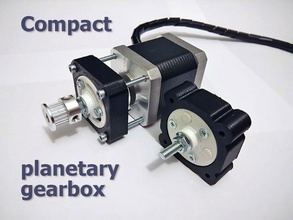 compact planetary gearbox gear reducer nema17 orbital stepper motor hobby diy mechanical parts 3d print model - Mito3D