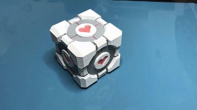 companion cube dice tower games-toys portal gift fun game boardgame valantine games toys 3d print model - Mito3D