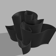 composizione 6 diseño 3dmodel 3dprint de la flor pluma lápiz art matemática 3d print model - Mito3D