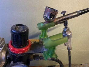compressor substituição aerógrafo suporte as18 braçadeira pintura spray passatempo faça 3d print model - Mito3D