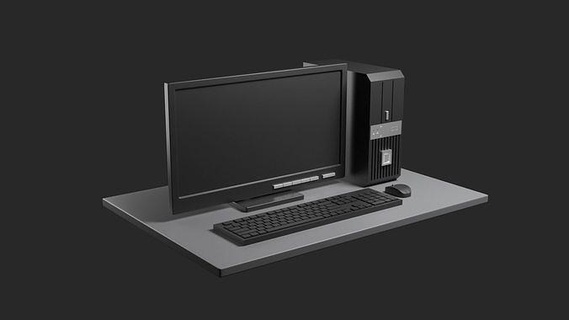 ordinateur 3d modèle portable fil technologie tablette écran équipement moniteur pc clavier loisir DIY électronique 3d print model - Mito3D