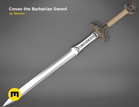 conan bárbaro espada accesorios masculino películas unisexo armas barbar batalla cosplay disfraz legendario réplica runas acero juegos juguetes 3d print model - Mito3D