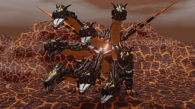 konsept çağırmak canavar Kamen binici Crosszmagma magmadragon çapraz Ejderha aksiyon şekil magma form hidra oyunlar oyuncaklar 3d print model - Mito3D