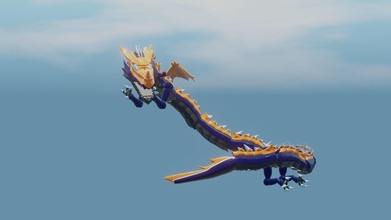 conceito convocar azul dragon kamen cavaleiro crossz arte figura açao dragão fera monstro cruz z jogos brinquedos 3d print model - Mito3D