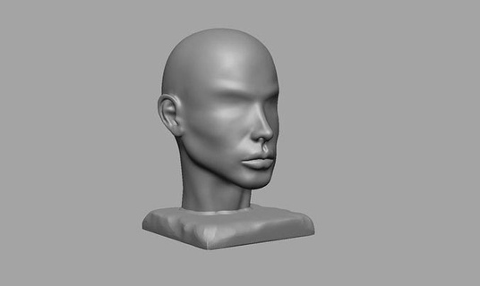 conceptual face sculpture 02 artwork head abstract form texture symbolism meaning message exaggeration distortion surreal dreamlike identity culture spirituality psychology emotions thought provoking art sculptures 3d print model - Mito3D