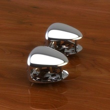 conque boucles d'oreilles luxe bijou or argent sterling platine conception mode moderne imprimable bijoux 3d print model - Mito3D