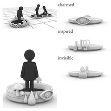 marqueur empilable anneaux charmé inspiré invisible dnd donjons Dragons stylo papier table rpg miniatur éclaireur 1inchmini combat magie Jeux jouets Jeu accessoires 3d print model - Mito3D