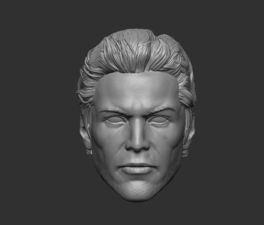 constantine keannu reeves - headsculpt action figures toy toys games game character figure printable 3dprint head 3d print model - Mito3D
