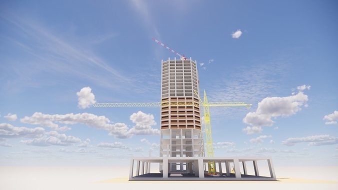 construction - site sky technology cloud building summer tower audio device muggy environment nature house outdoor 3D print model - Mito3D