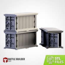 containers warhammer shipping 40k future prk space star wars terrain imperial wow marine chaos barricades weapons txarli battle builder tech dynasty games toys board 3d print model - Mito3D