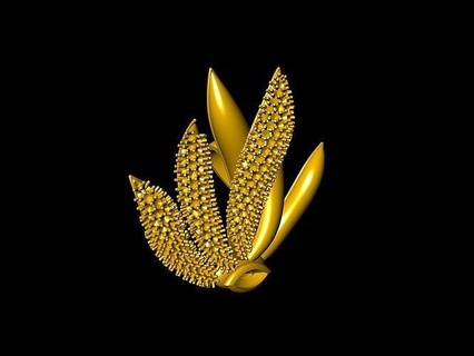 contemporain designer paver fleur ensemble bijoux imprimable diamant bague mode prototypage 3d goujat élégant conception anneaux 3d print model - Mito3D