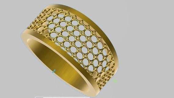contemporain jali bague stl vérifié bijoux imprimable bijou 3d goujat prototype conception moderne mode italien câble diamant anneaux 3d print model - Mito3D
