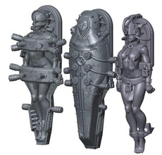 couvent mecha pilotes préféré nun bots femelle miniature wargaming 28mm miniatures sci scifi espace fille robot femme impérial sœurs bataille sororité of jeux jouets jeu accessoires 3d print model - Mito3D