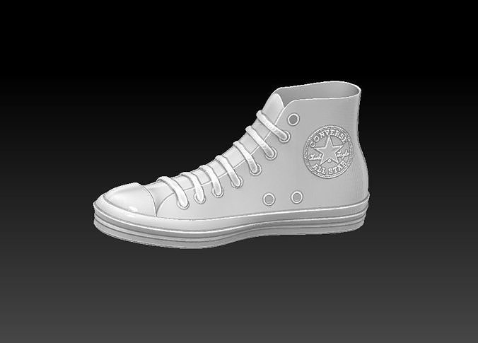converse chuck taylor star high sneaker shoe fashion shoes 3D print model - Mito3D