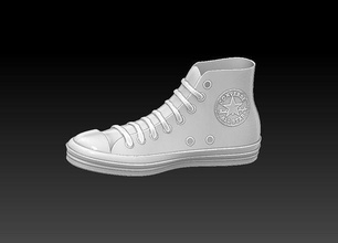 conversare mandrino taylor stella alto sneaker scarpa moda scarpe 3d print model - Mito3D