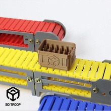 conveyor belts simufab factory 3dtroop industrial building industry robot arduino mini plc servo motor belt hobby diy robotics 3d print model - Mito3D
