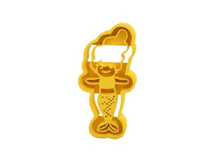 cookie cutter mermaid 3d print house kitchen dining 3d print model - Mito3D