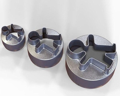 Plätzchen Cutter Kreis Keks gestalten Würfel ehemalige Geschirr Bäckerei Artikel Werkzeuge Küche Essen Haus 3d print model - Mito3D