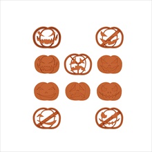 biscuit coupeur pack helloween pain dessert manger gingembre maison cuisine 3d print model - Mito3D