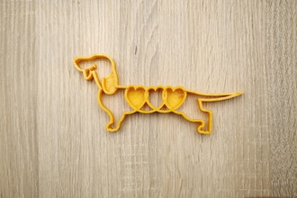 cookie shape dog dachshund house cookies form kitchen home tools dining 3d print model - Mito3D