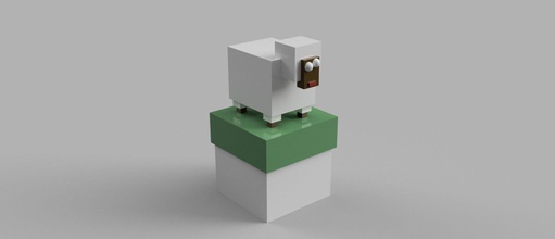 cool clip box-sheep games-toys box design gift 3d model printable fusion 360 sheep houseware lamb storage games toys other 3d print model - Mito3D