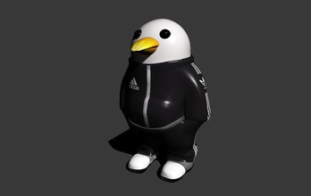 cool pingouin glace jouet éclabousser lunettes monocle mer océan karen œil soleil jeux jouets 3d print model - Mito3D
