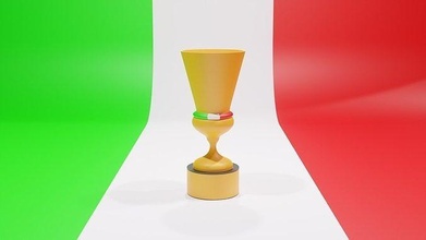 tasse italien trophäe 3dmodel 3dmodeling 3drendering rendern mixer lowpoly seriea schlüsselbund 3dprint 3dprinting fußball spielzeuge anlagegut hobby diy 3d print model - Mito3D