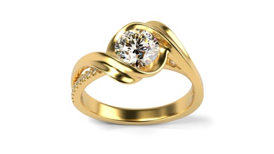 kopieren zocai Verlobungsring engagement ring Schmuck gold Hochzeit bedruckbar ist Juwel Versprechen 3d Modell Begegnung Karat Ringe 3d print model - Mito3D