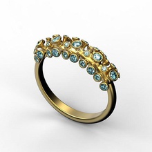 anello corallo-hb gioielli di fidanzamento i diamanti 3ds max obj stesa 3d oro argento ztl stl zbrush lusso disco platino matrimonio anelli 3d print model - Mito3D