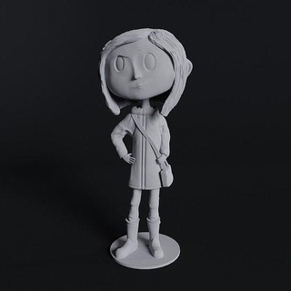 coraline statue print plastic movie toy character cartoon stop motion art sculptures 3d print model - Mito3D