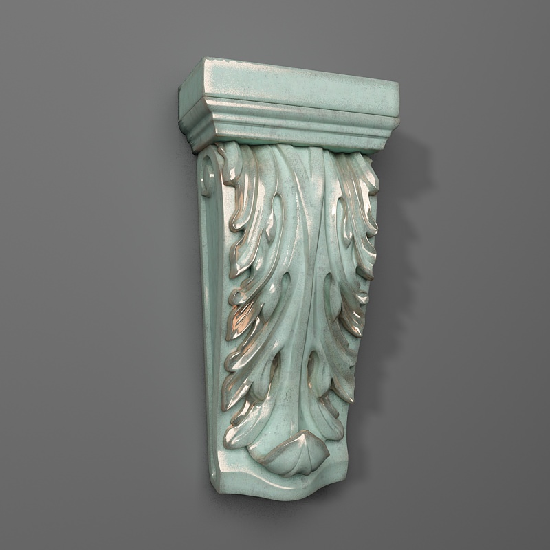 corbel maison de corbeaux le plâtre ornement la décoration style décor centre classique architectural éléments mur collection ensemble cnc sculpture des détails bas un soulagement bas-relief murale 3D print model - Mito3D