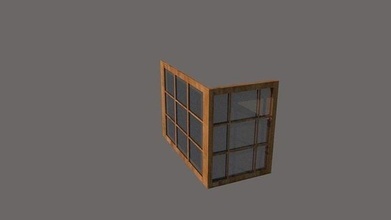 corner window wood architecture house wall contemporary interior furniture vray sketchup 3d print model - Mito3D