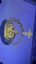 couronne réel étoiles creux cruz science 3d print model - Mito3D