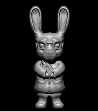 corona científico de conejo covid 19 solución la fantasía ciencia bunny art lindo divertido mascota animal perro pascua oriental virus el 3dcreative las esculturas 3d print model - Mito3D