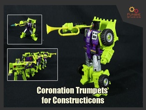 coroação trombetas transformadores constructicons construtivos filme jogos brinquedos 3d print model - Mito3D