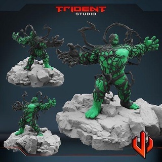 corrupted muscle rage art toys miniatures sculptures tabletop games board 3d print model - Mito3D